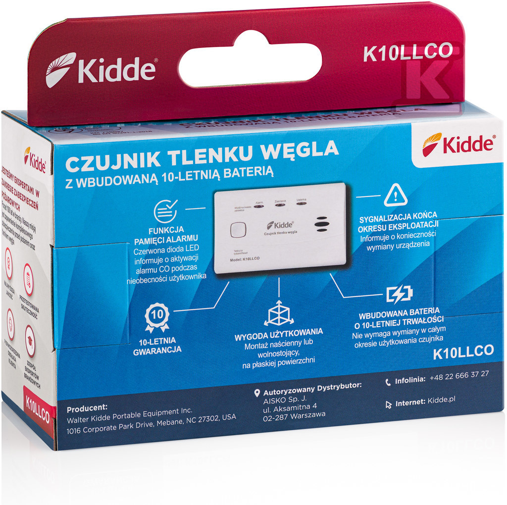 Detector de monoxid de carbon Kidde - KID-K10LLCO