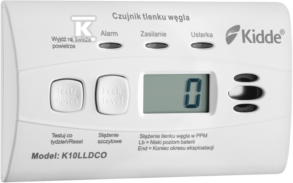 Detektor oxidu uhelnatého s displejem - KID-K10LLDCO