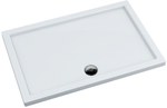 3.2243 Standard acrylic shower tray 80x110x5 cm "Caspar", rectangular outlet on the long side