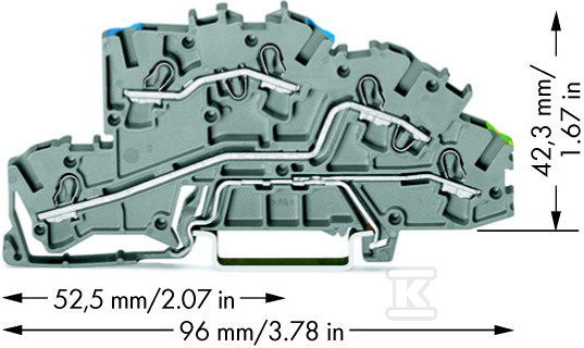 Szerelési halmozott csatlakozó 4 mm - 2003-7646