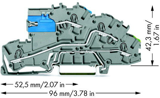 Montažni naslagani konektor 4 mm sa - 2003-7641