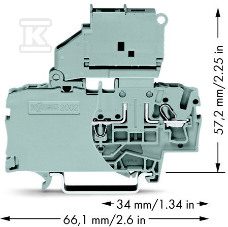 2-Draht-Sicherungsklemme mit klappbarem - 2002-1611