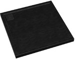 3.0452/C/ST Stabilsound Plus® Black Stone composite shower tray 90x90x5 cm "Omega", square