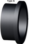 Flanged short butt bushing DN20 PE100, SDR11, PN10 gaz/PN16 water