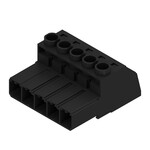 Złącze wtykowe do PCB (połączenie przewodowe) 1000 V 57 A Raster w mm: 7.62 6 mm2 Liczba biegunów: 5 Przyłącze z jarzmem skrzynia SVZ 7.62HP/05/180G SN BK BX
