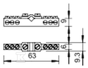 Type 1804 potential equalization rail - 5015553