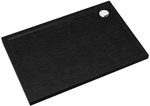 3.2336/C/ST Standard Black Stone acrylic shower tray 80x100x4.5 cm "Caspar New", rectangular