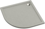 3.2333/CT/ST Acrylic shower tray Standard Cement Stone 80x80x4.5 cm R55 "Caspar New", semicircular