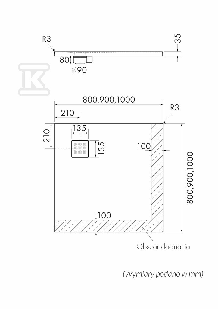 Brodzik kompozytowy "Kalait" - 3.3101-M2