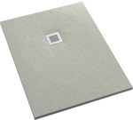 3.3106/CT/ST-M2 Stabilsound Plus® Cement Stone composite shower tray 80x100x3.5 cm "Kalait", rectangular with a M2 mask