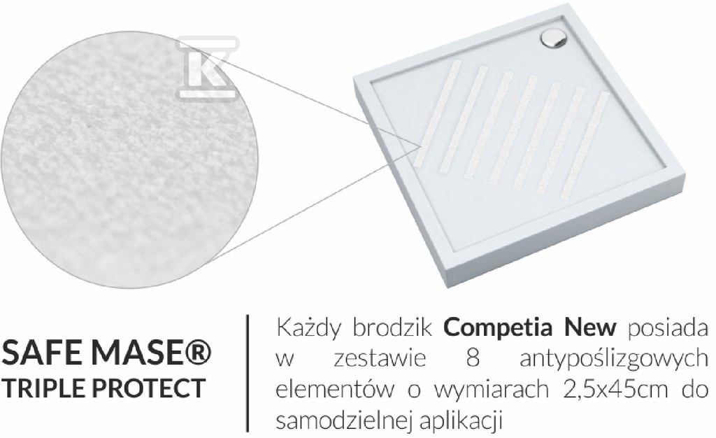 3.4630 Acrylic shower tray with - 3.4630