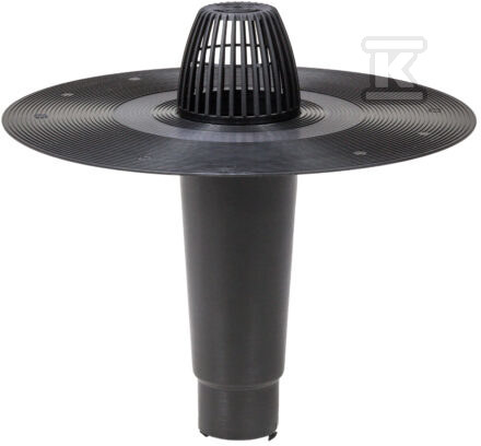 Roof drain CM fi75 - Black - 72407