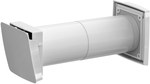 Wall vent WIVE 100, set (external grille white)