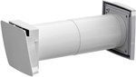 Wall vent WIVE 100, set (external light gray grille)