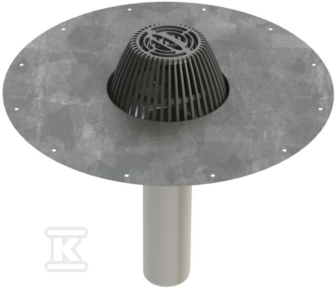 Stainless steel roof drain, model A Ø - 390002