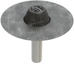 Stainless steel roof drain, model A Ø 75 (length 600 mm)