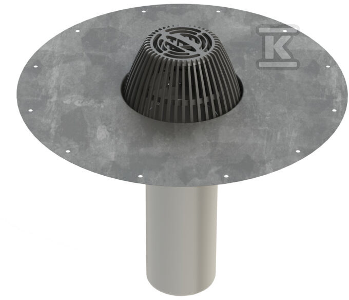 Stainless steel roof drain, model A Ø - 390023