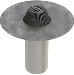 Stainless steel roof drain, model A Ø 160 (length 600 mm)