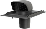 Universal Roof Tile Launcher Scoop 180/200 (roof exhaust for mechanical ventilation) - Black