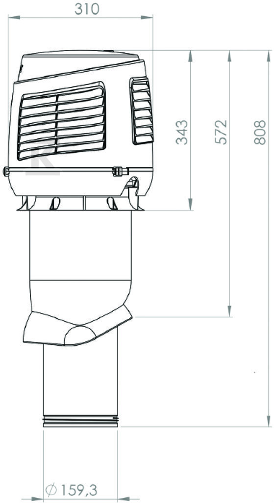 Dachowa czerpnia powietrza INTAKE - 741882