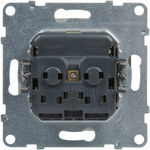Розетка SCHUKO 2P+Z - 16 A - 250 V ~ - з затвором - автоматичні клеми, БІЛА SUNO
