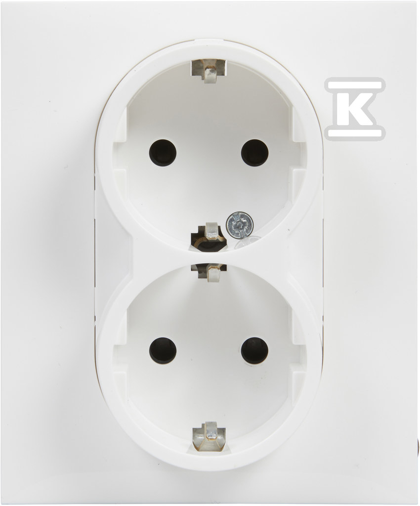 Розетка SCHUKO 2x2P+Z з затвором - - 721126