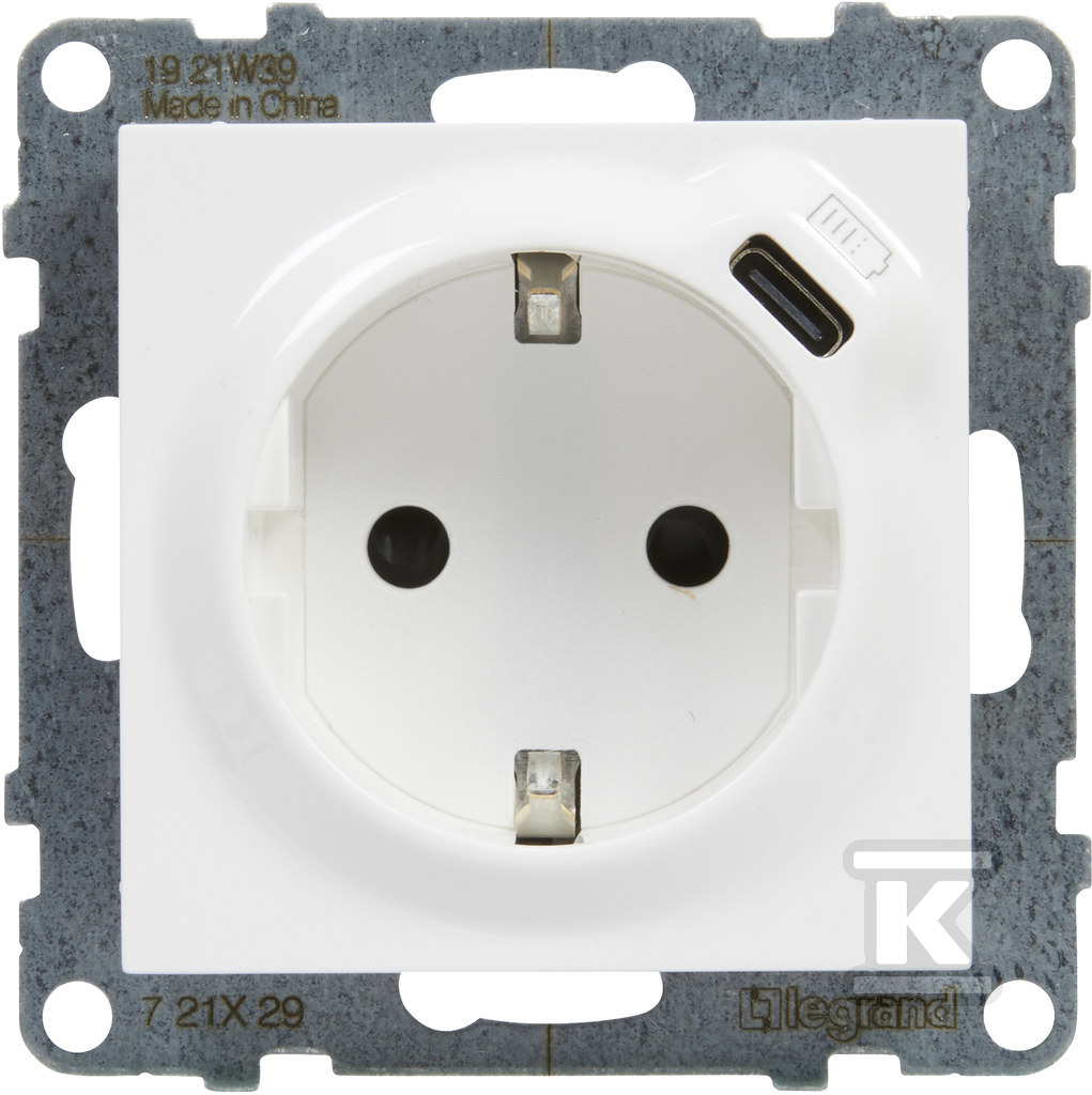 Розетка SCHUKO 2P+Z - 16 A - 250 V ~ - - 721129