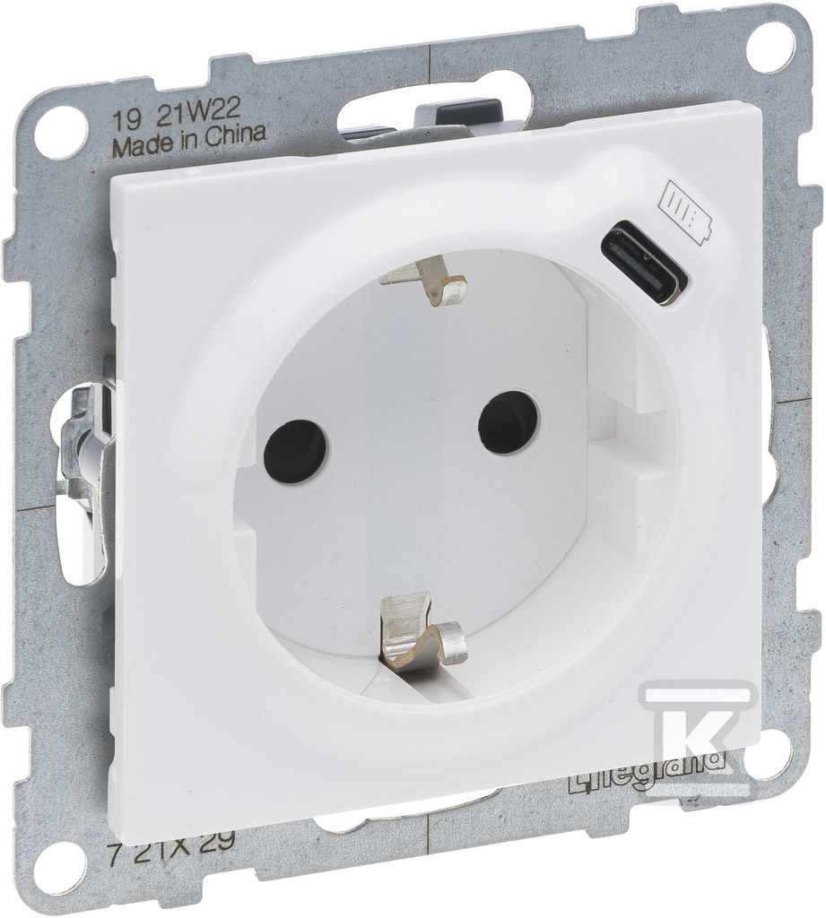 Розетка SCHUKO 2P+Z - 16 A - 250 V ~ - - 721129