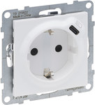 Розетка SCHUKO 2P+Z - 16 A - 250 V ~ - + USB TYPE C - 1,5 A - 5 V, БІЛИЙ F141D13C7D1082E23E5C74E182F55D1