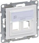 Подвійний адаптер KEYSTONE, WHITE SUNO
