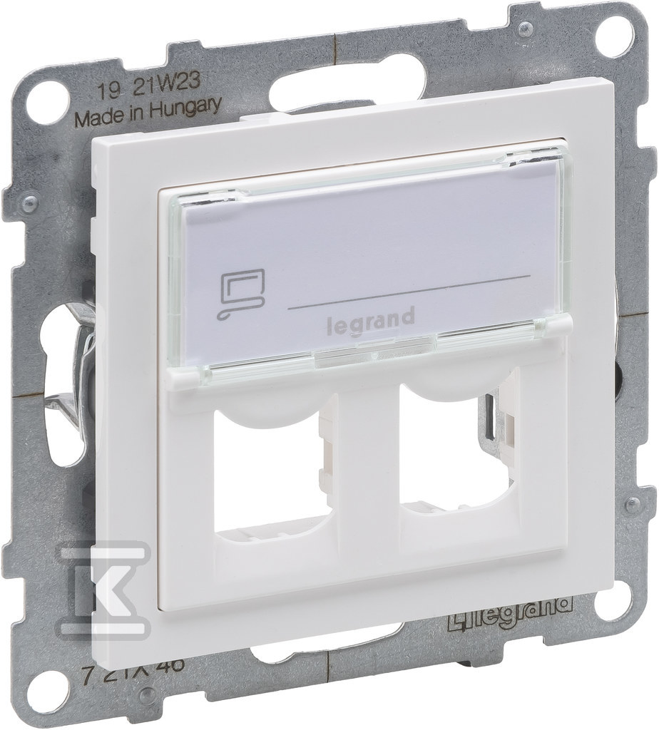 Перехідник SYSTIMAX подвійний, WHITE - 721146