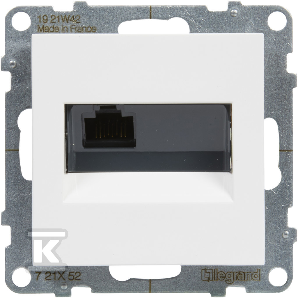 Gniazdo RJ45/kat 6 UTP, BIAŁY SUNO - 721152