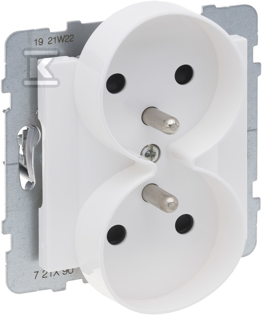 Socket 2X2P+Z with a shutter - 16 A - - 721190