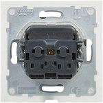Розетка SCHUKO 2P+Z- 16 A - 250 V ~ - з жалюзі IP44 - автоматичні клеми, АЛЮМІНІЙ SUNO