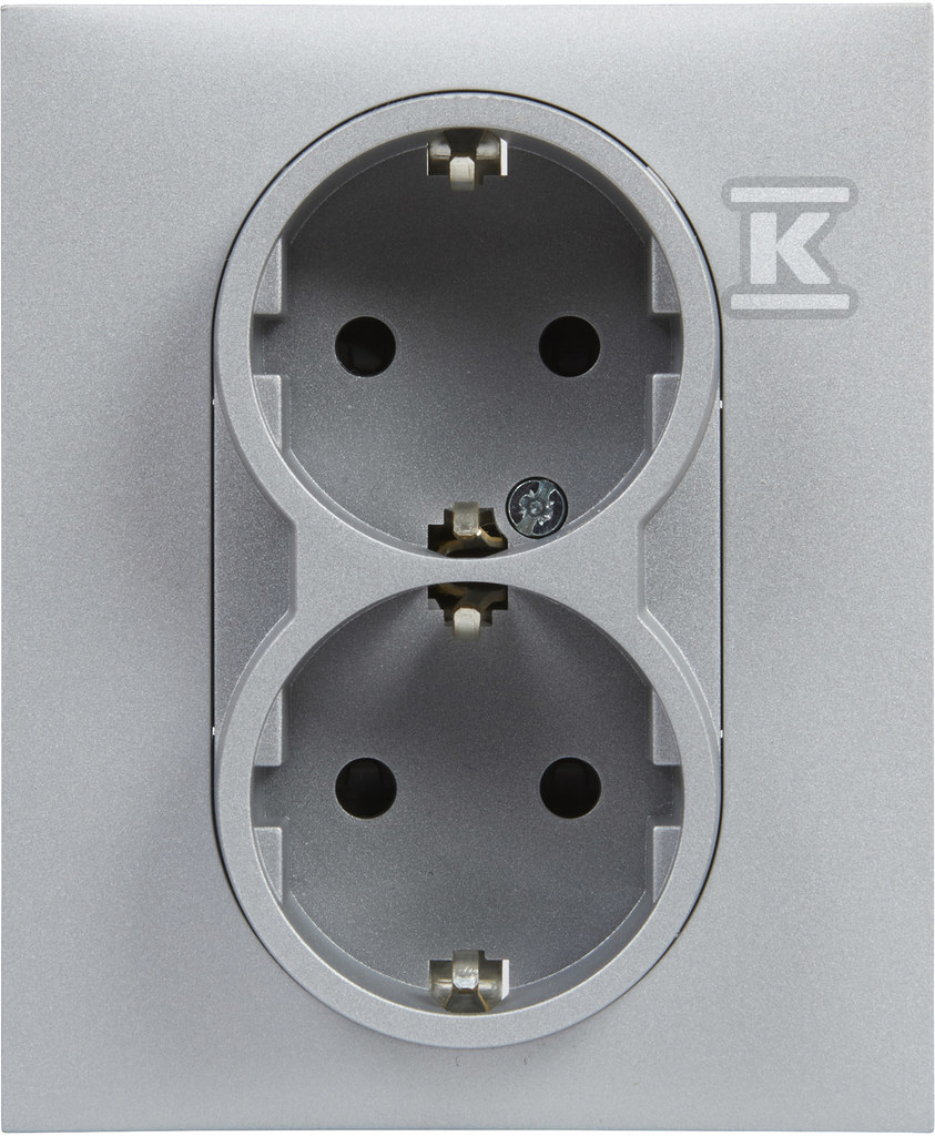 Розетка SCHUKO 2x2P+Z з жалюзі - - 721326