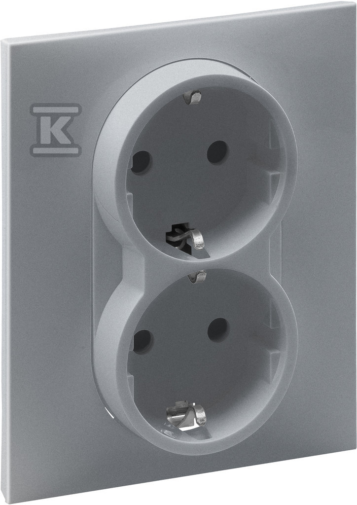 Розетка SCHUKO 2x2P+Z з жалюзі - - 721326