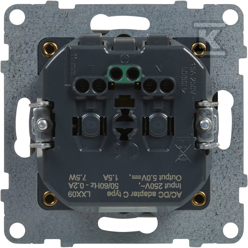Розетка SCHUKO 2P+Z - 16 A - 250 V ~ - - 721329