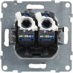 Socket 2XRJ45/kat 6 UTP, ALUMINUM SUNO