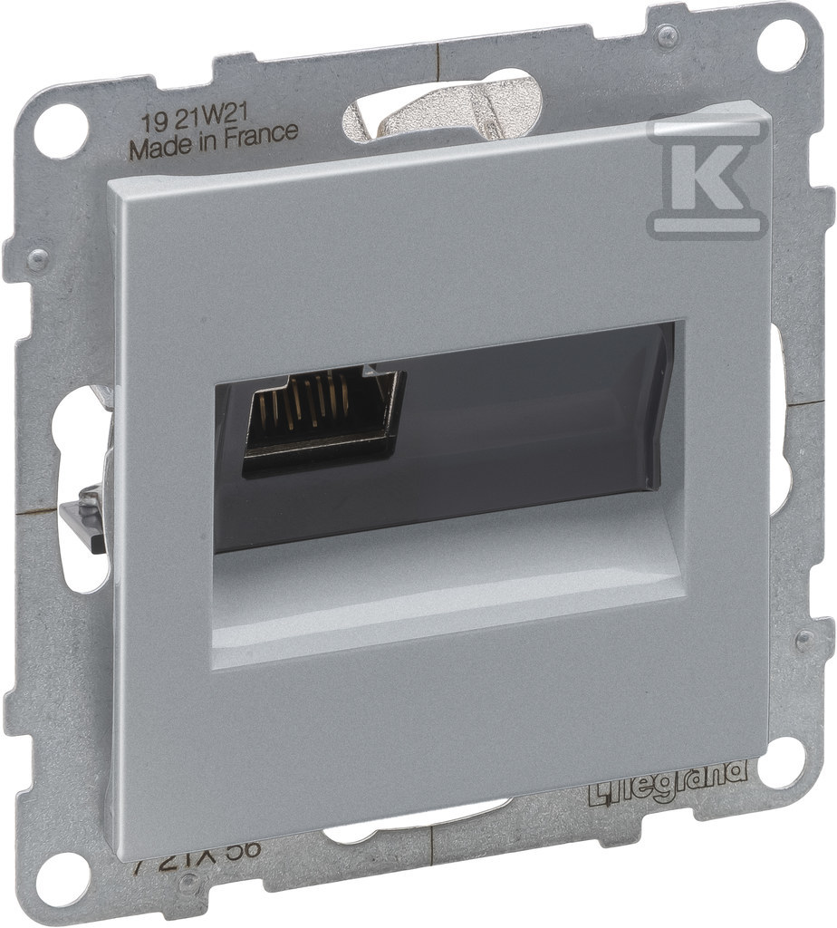 Розетка RJ45/kat 6 STP, АЛЮМІНІЙ SUNO - 721356
