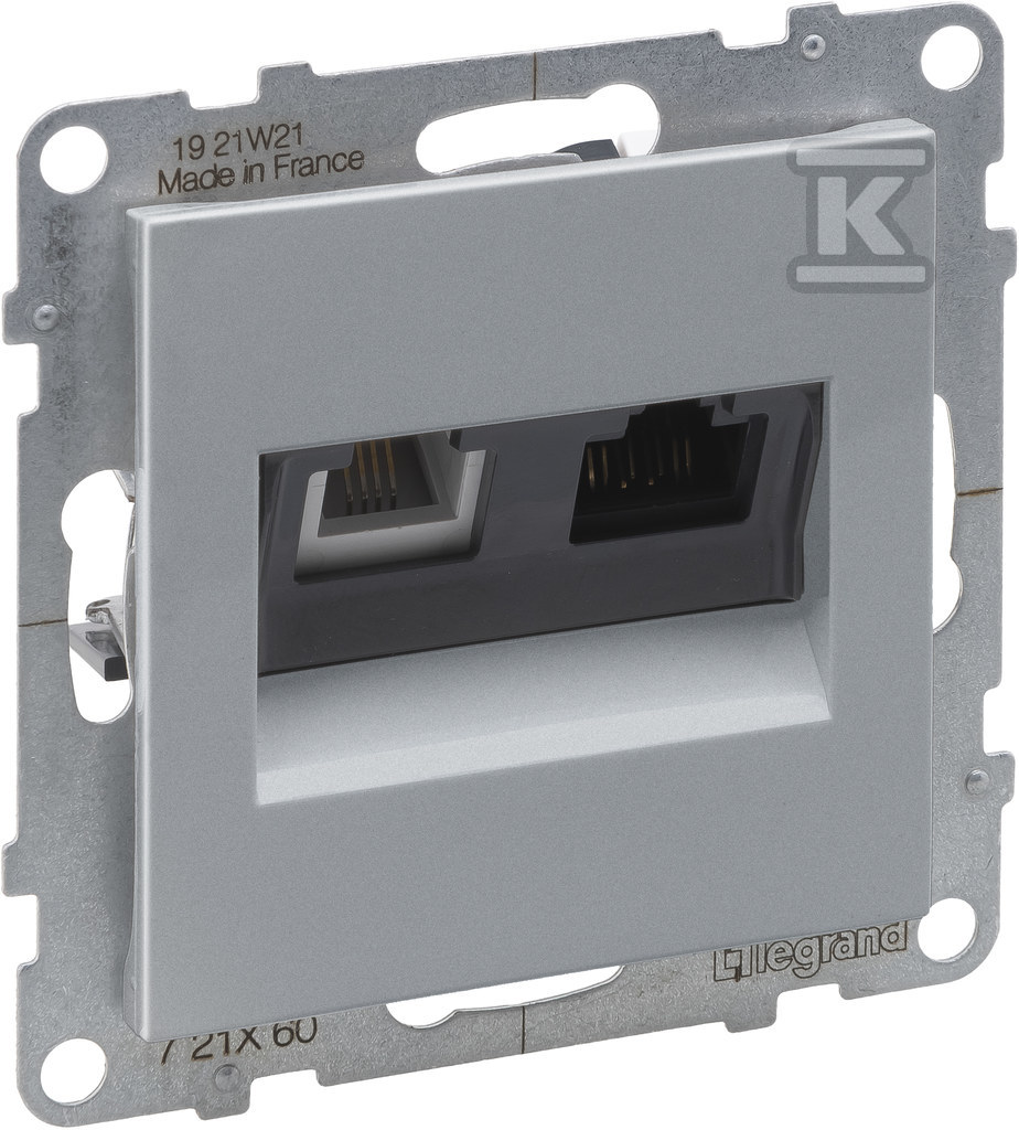 RJ 11 + розетка RJ 45/KAT 6 UTP, - 721360