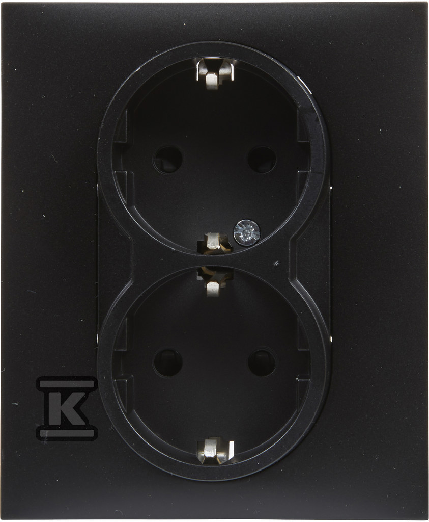 Розетка SCHUKO 2x2P+Z з затвором - - 721426