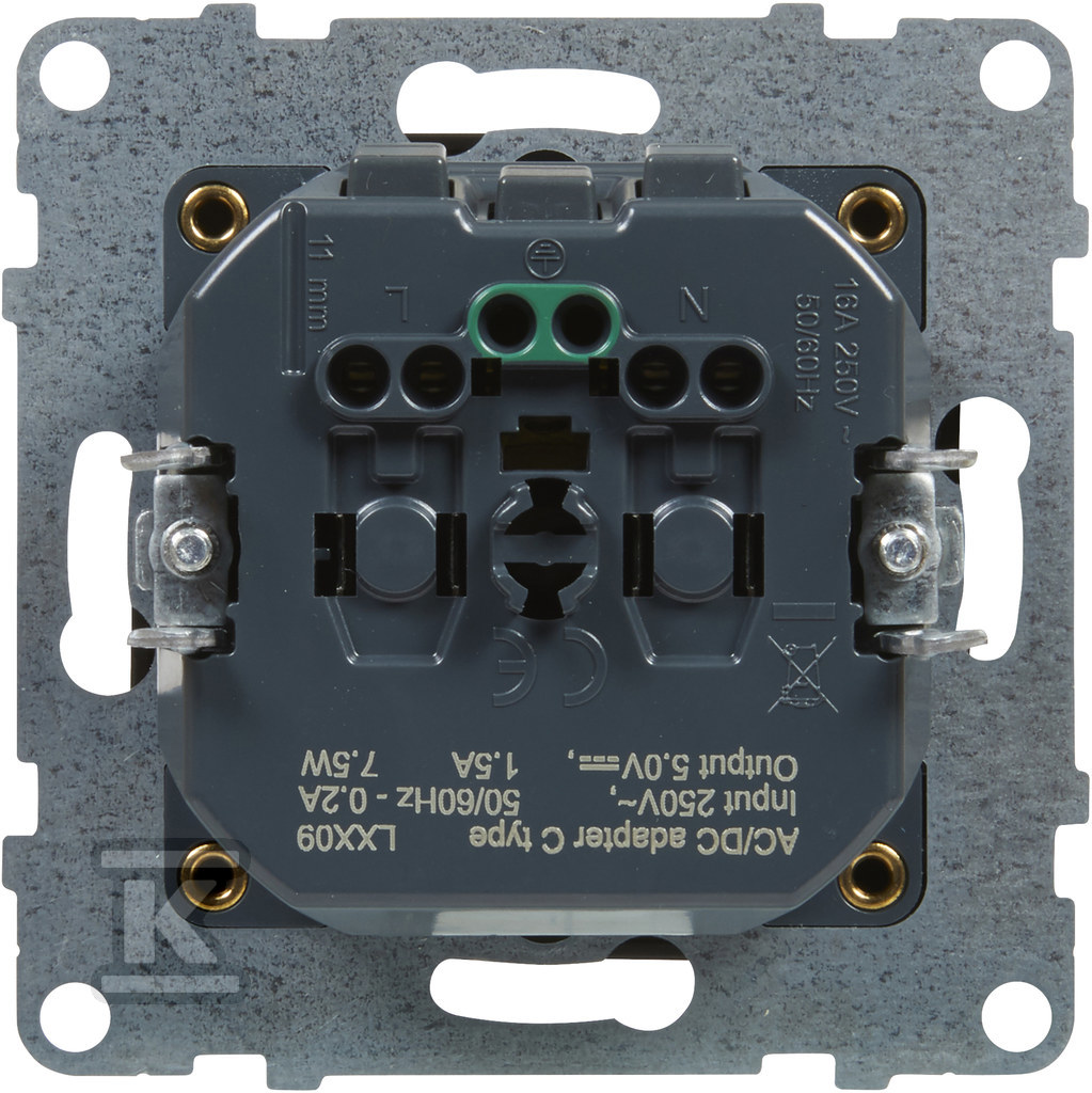 Розетка SCHUKO 2P+Z - 16 A - 250 V ~ - - 721429