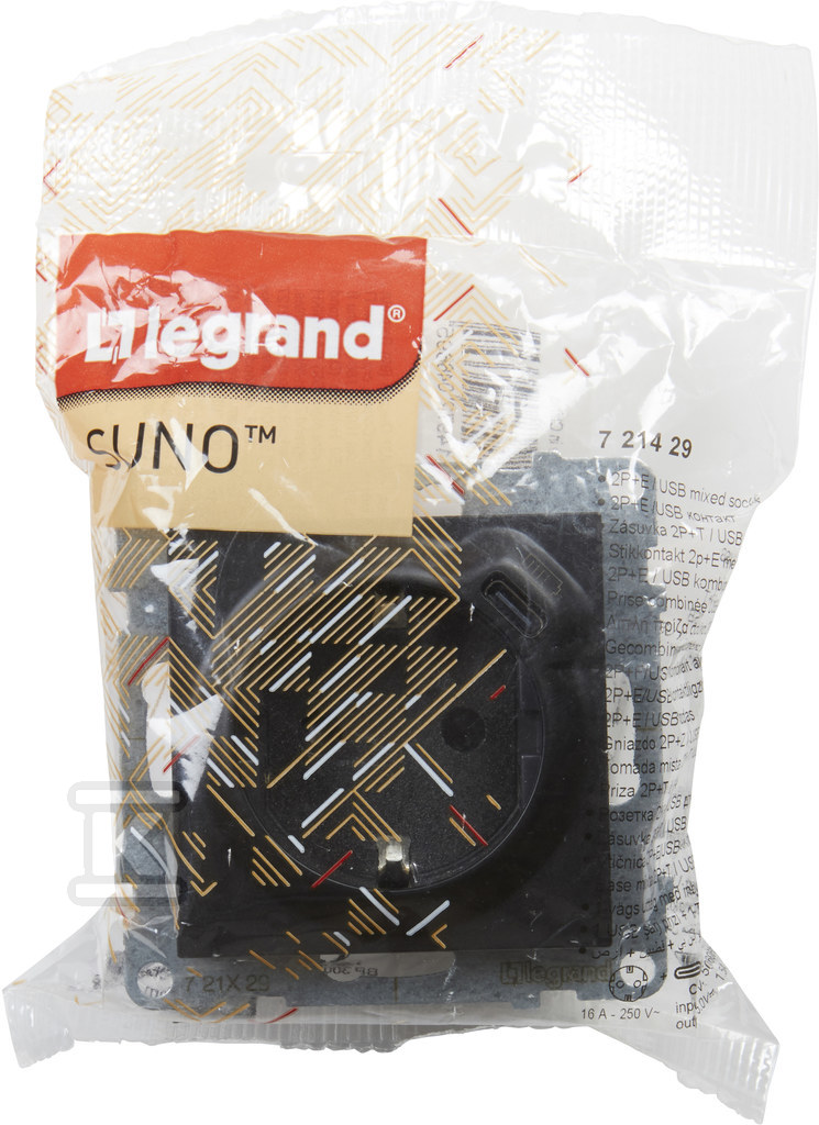 Розетка SCHUKO 2P+Z - 16 A - 250 V ~ - - 721429