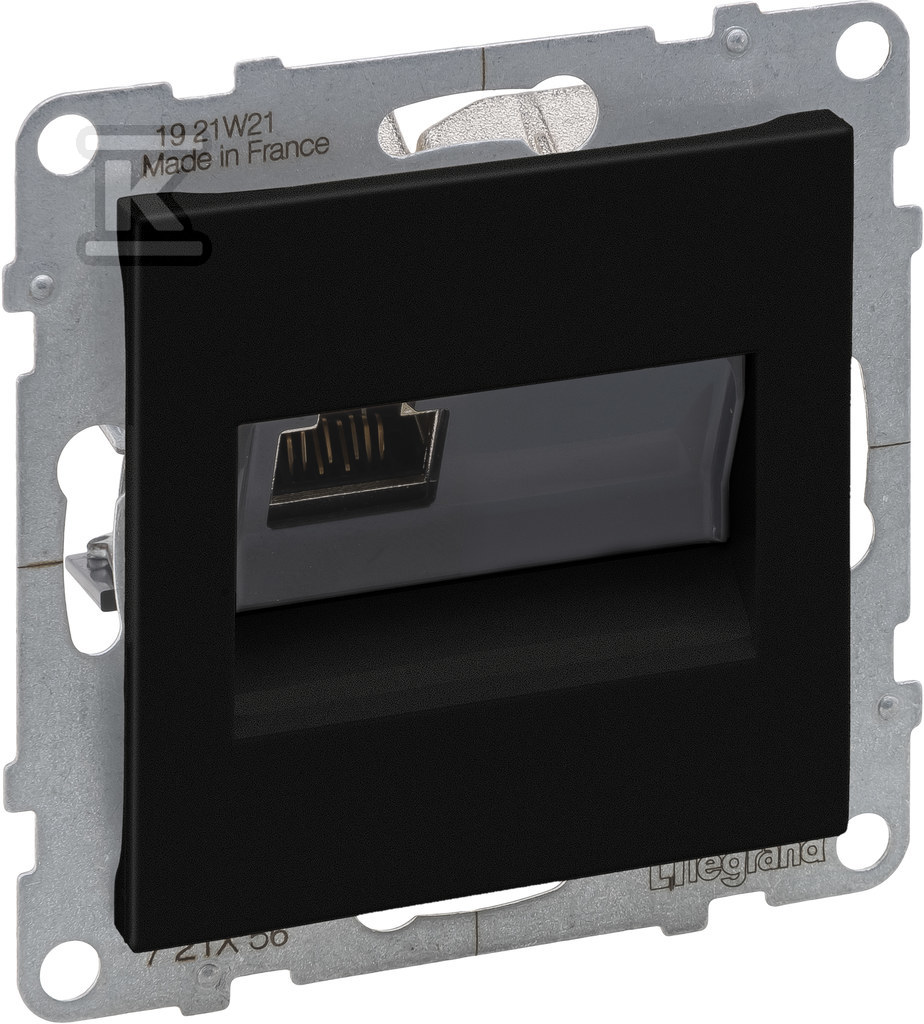 Розетка RJ45/kat 6 STP, ЧОРНА SUNO - 721456