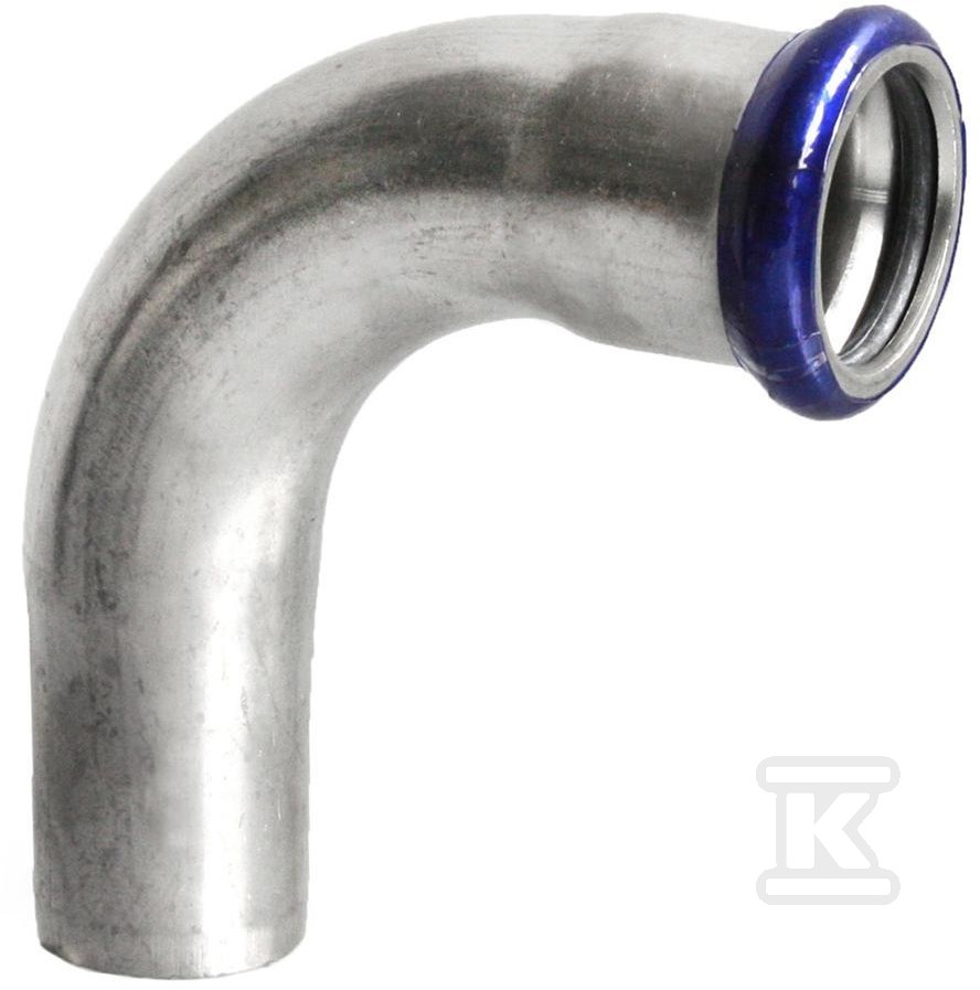 Single socket elbow 90 ° crimped. 108 × - IZ1K90-108