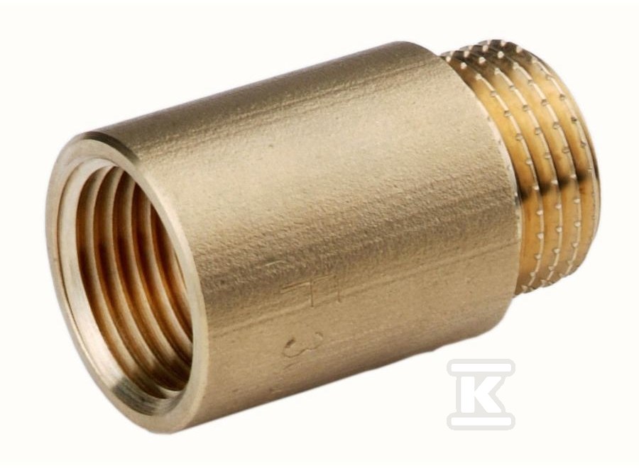 Brass extension 3/4" 40mm yellow - HAO446