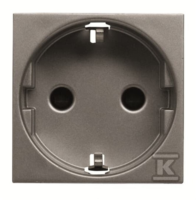 Gniazdo SCHUCKO 2P+Z Zenit antracyt - 2CLA228800N1801
