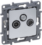 Gniazdo Tv-Rd-Sat Przelotowe 14 Db Aluminium, Niloe Selection