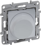 Dimmer rotativo 300 W - 2 conductores (para cargas RL C y lámparas LED) - Aluminio, Niloe Selection