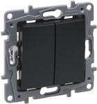 Conector de escalera doble 10 Ax Antracita, Niloe Selection